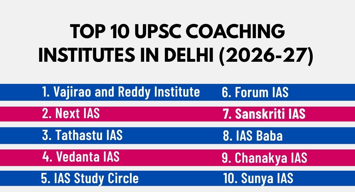 Top 10 Best UPSC Coaching Institutes in Delhi – Vajirao and Reddy IAS Institute