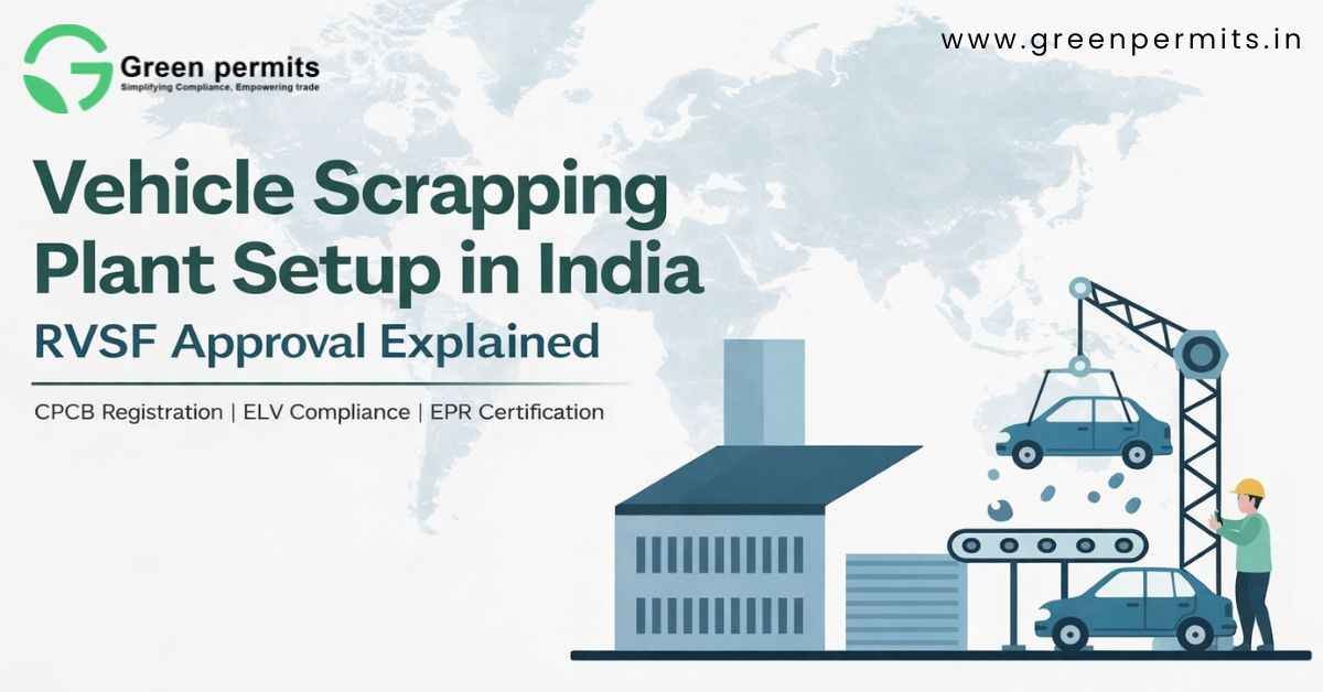 Vehicle Scrapping Plant Setup in India: RVSF Approval Explained - Green Permits