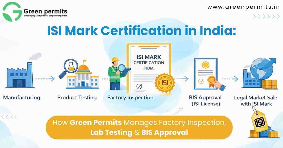 ISI Mark Certification in India: How Green Permits Manages Factory Inspection, Lab Testing & BIS Approval - Green Permits